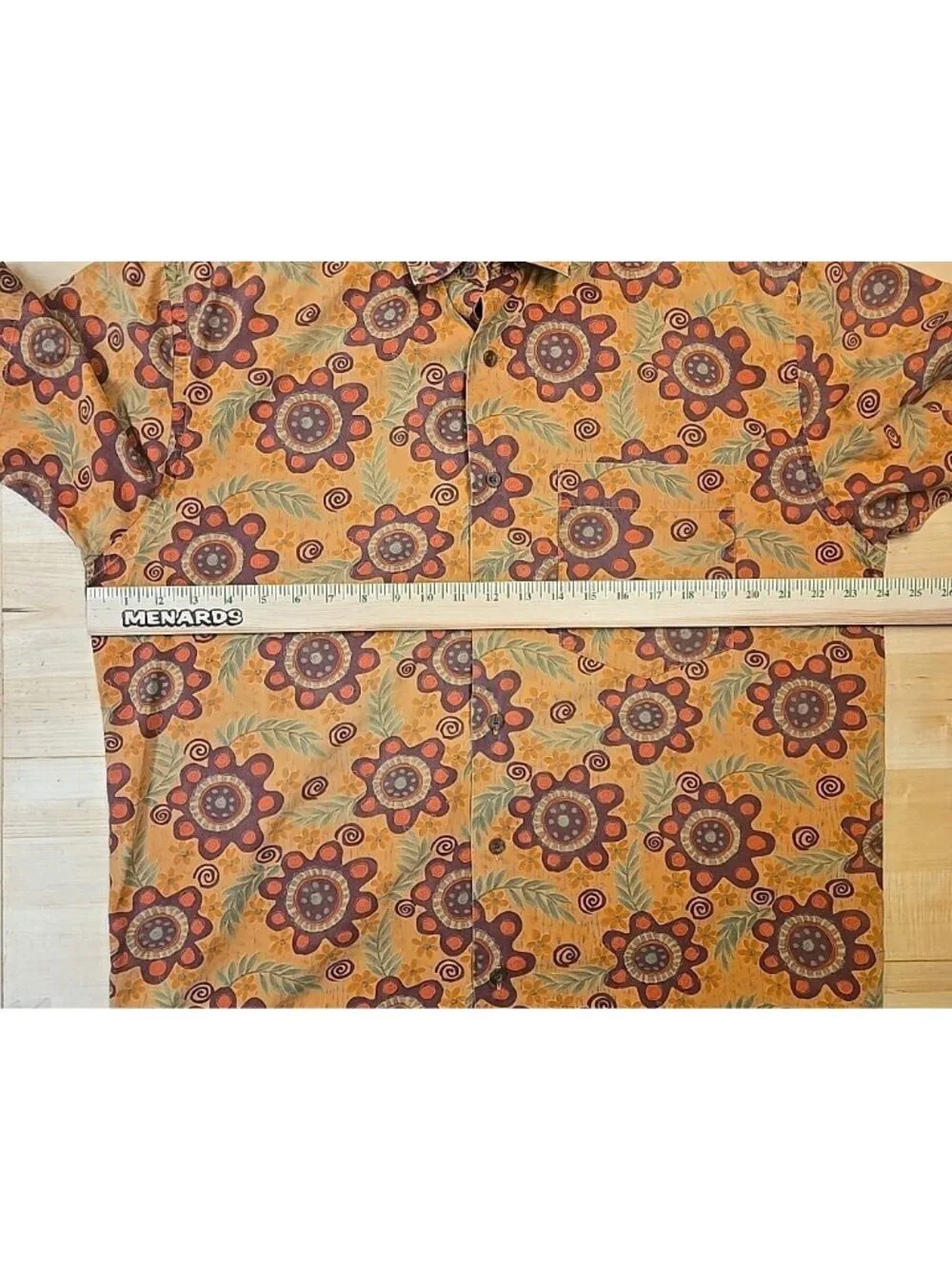 VTG Banana Republic Safari & Travel Hawaiian Shirt Mens Size Medium Floral Print